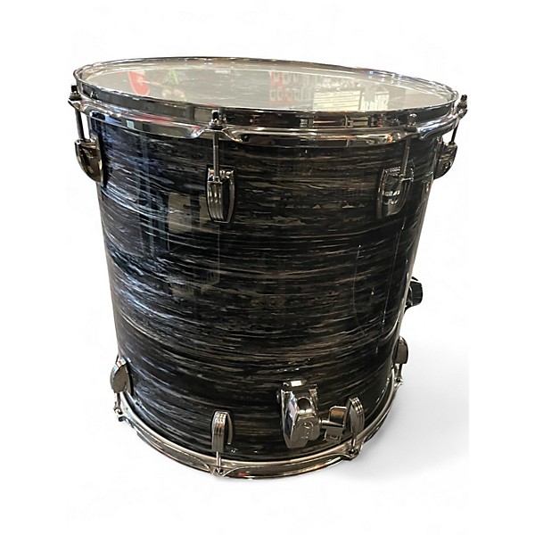 Used 2023 Ludwig 5 Piece CUSTOM OAK 5 PIECE Black Drum Kit