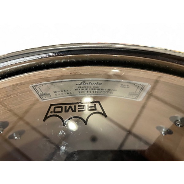 Used 2023 Ludwig 5 Piece CUSTOM OAK 5 PIECE Black Drum Kit