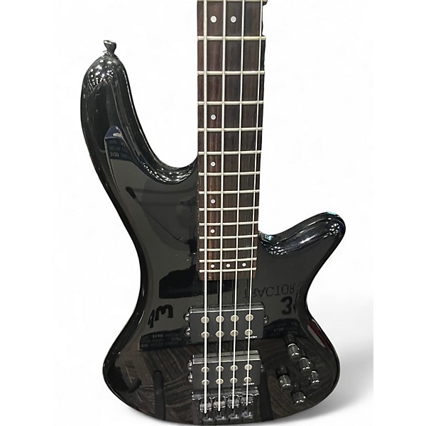 Used Schecter Guitar Research Stage 4 Diamond Series Black Electric Bass Guitar