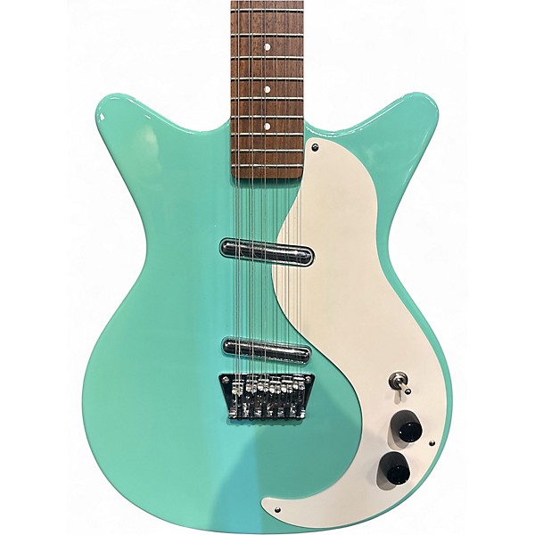 Used Danelectro 59M 12 String Blue Solid Body Electric Guitar