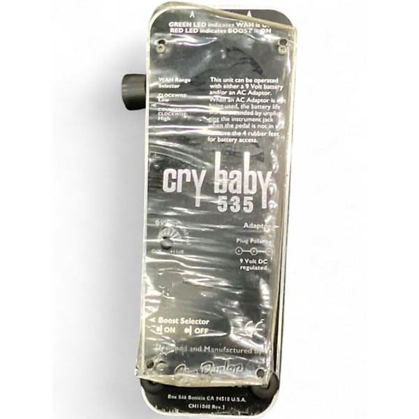 Used Dunlop CRYBABY BB-535 Effect Pedal