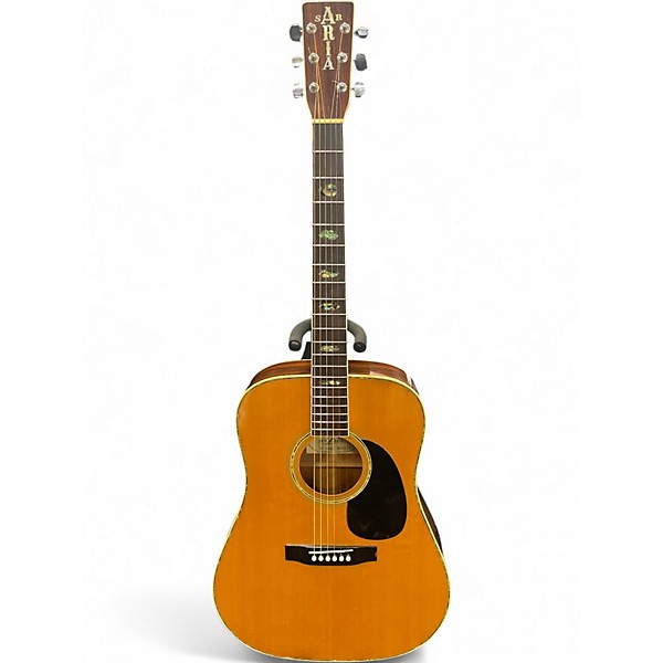 Used Aria W-30D Antique Natural Acoustic Guitar