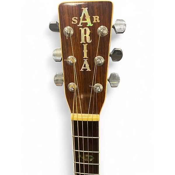 Used Aria W-30D Antique Natural Acoustic Guitar