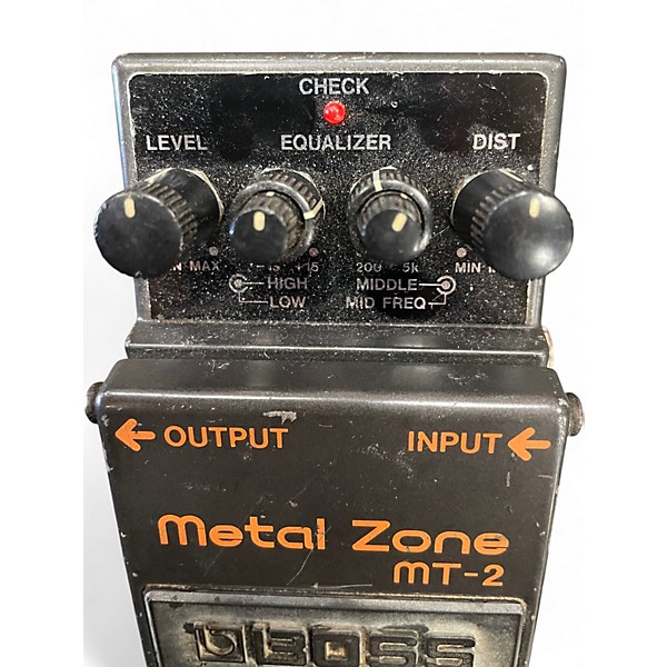 Used BOSS MT2 Metal Zone Distortion Effect Pedal