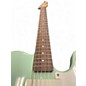 Used Squier Paranormal Baritone Cabronita Telecaster Surf Green Solid Body Electric Guitar