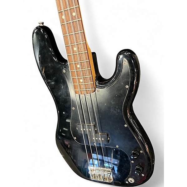 Used Fender Player Precision Bass Black Electric Bass Guitar