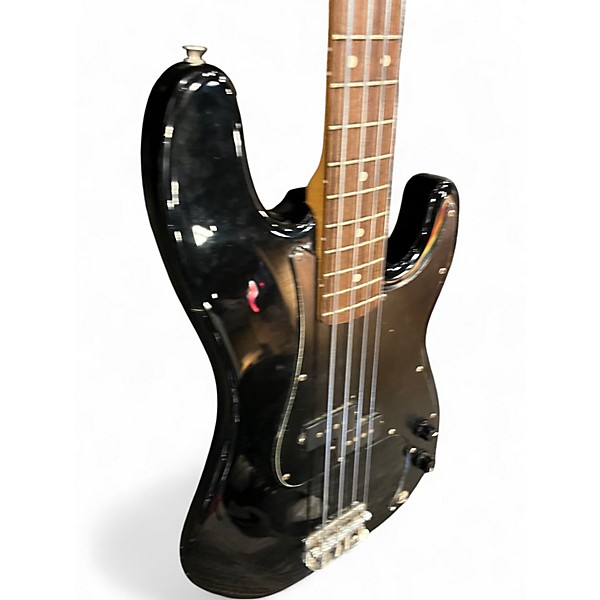 Used Fender Player Precision Bass Black Electric Bass Guitar