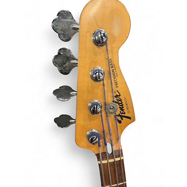 Used Fender Player Precision Bass Black Electric Bass Guitar