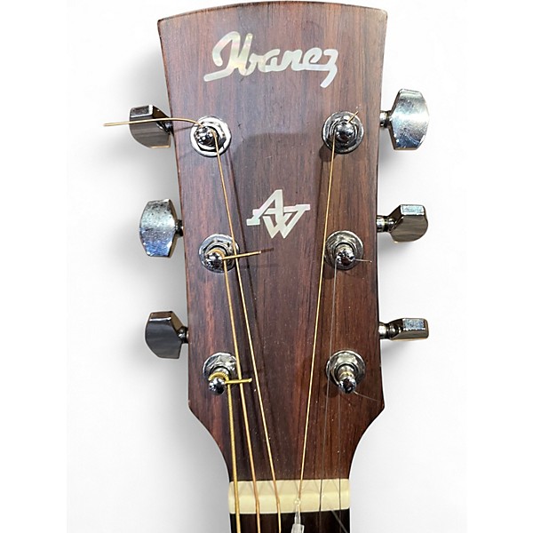 Used Ibanez AW54CE Mahogany Acoustic Electric Guitar