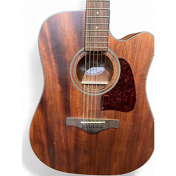Used Ibanez AW54CE Mahogany Acoustic Electric Guitar