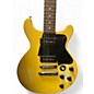 Used Gibson Les Paul Standard Double Cut Worn TV Yellow Solid Body Electric Guitar