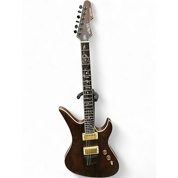 Used Schecter Guitar Research AVENGER EXOTIC ZIRICOTE Natural Solid Body Electric Guitar