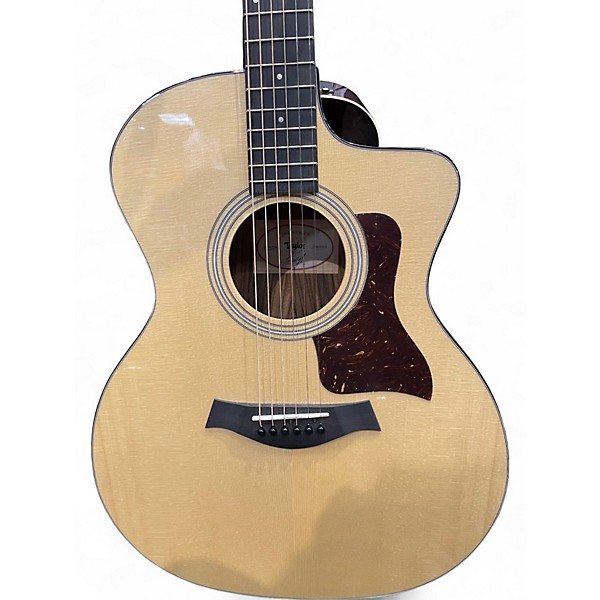 Used Taylor 214CE Plus Natural Acoustic Electric Guitar