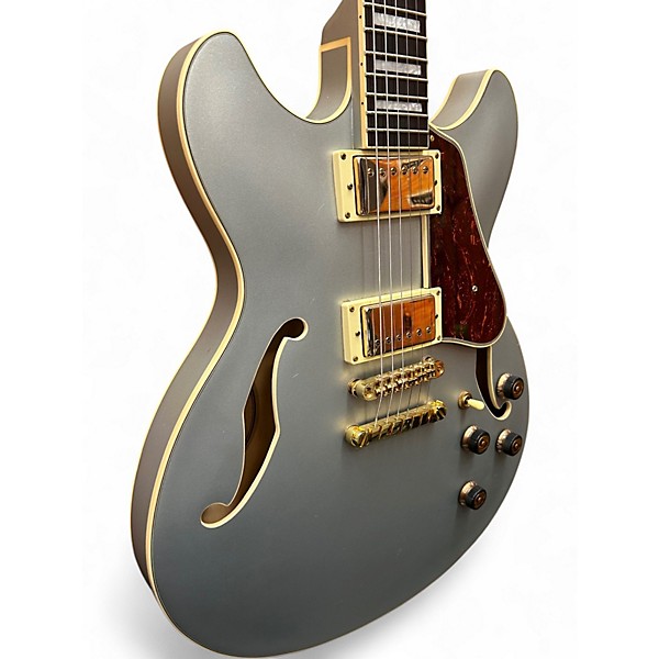 Used Ibanez AS73G Metallic Silver Hollow Body Electric Guitar