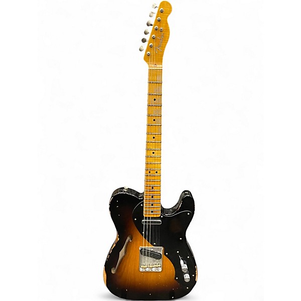 Used 2019 Fender THINLINE LOADED NOCASTER 2 Color Sunburst Solid Body Electric Guitar