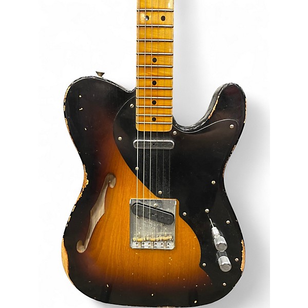 Used 2019 Fender THINLINE LOADED NOCASTER 2 Color Sunburst Solid Body Electric Guitar