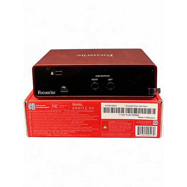Used 2020s Scarlett SOLO Audio Interface