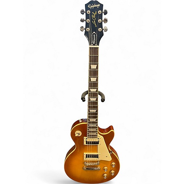 Used Epiphone Les Paul Classic Iced Tea Solid Body Electric Guitar