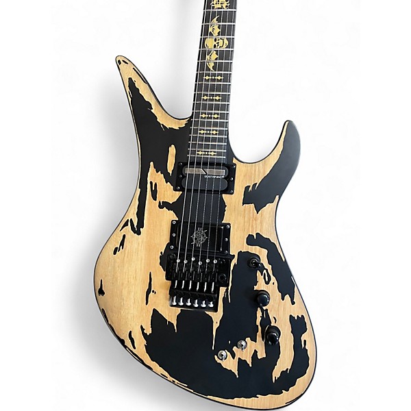 Used Schecter Guitar Research Synyster Gates Signature Custom S Relic Worn Natural Solid Body Electric Guitar