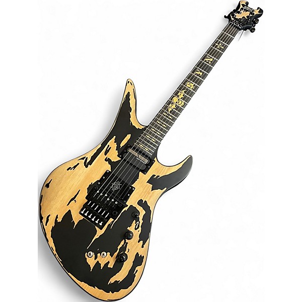 Used Schecter Guitar Research Synyster Gates Signature Custom S Relic Worn Natural Solid Body Electric Guitar