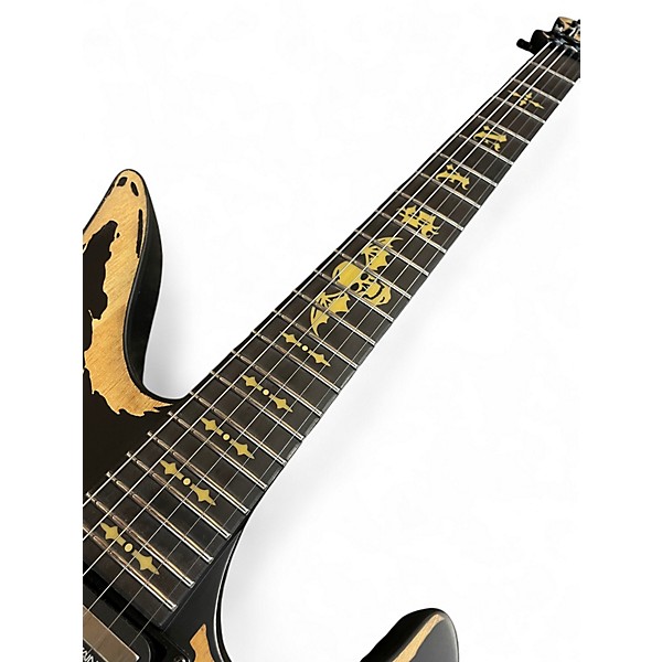 Used Schecter Guitar Research Synyster Gates Signature Custom S Relic Worn Natural Solid Body Electric Guitar