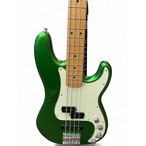 Used Fender Player Plus Active Precision Bass Green Electric Bass Guitar