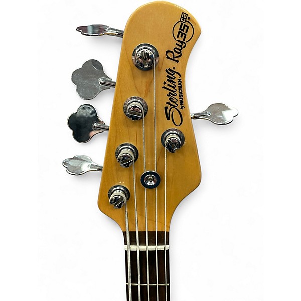 Used Sterling by Music Man Ray35 5 String Cream Electric Bass Guitar