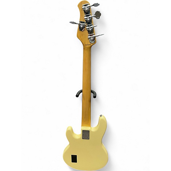 Used Sterling by Music Man Ray35 5 String Cream Electric Bass Guitar