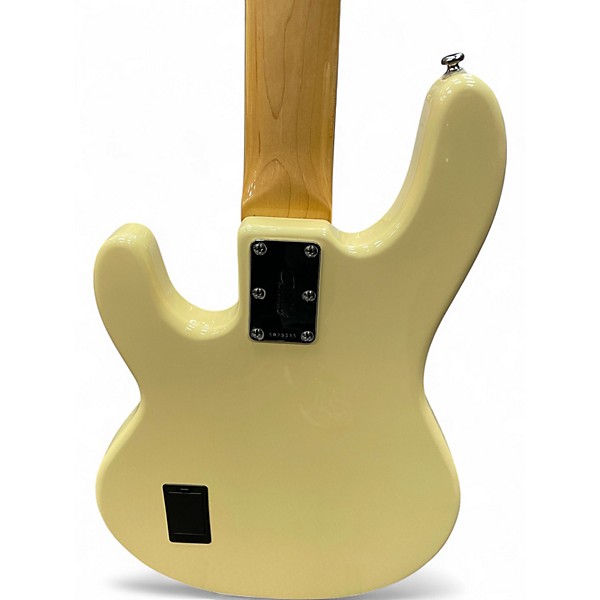 Used Sterling by Music Man Ray35 5 String Cream Electric Bass Guitar
