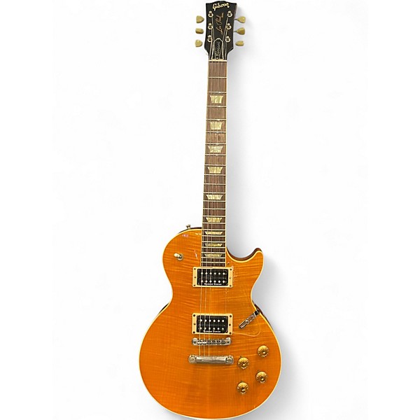 Used 1992 Gibson Les Paul Classic Plus Amber Solid Body Electric Guitar