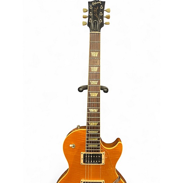Used 1992 Gibson Les Paul Classic Plus Amber Solid Body Electric Guitar