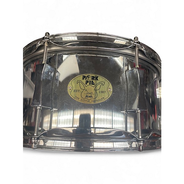 Used Pork Pie USA 13X6 Little Squealer Steel Chrome Drum