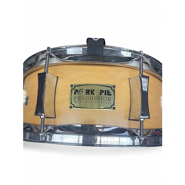 Used Pork Pie USA 13X5 Maple Snare Natural Drum