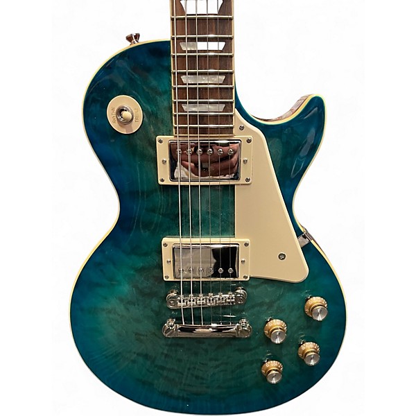 Used Epiphone Les Paul Standard 1960s Trans Blue Solid Body Electric Guitar
