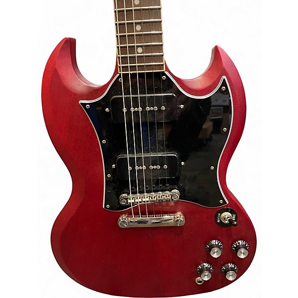 Used Epiphone SG Classic P90 Satin Red Solid Body Electric Guitar