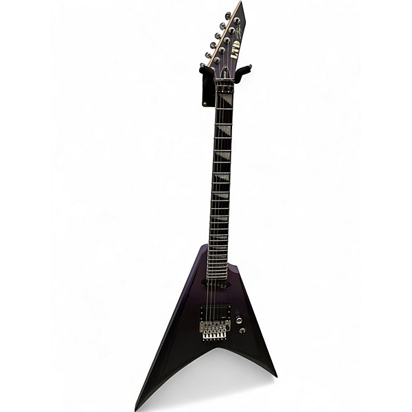 Used ESP LTD Alexi Laiho Signature Ripped Purple Solid Body Electric Guitar