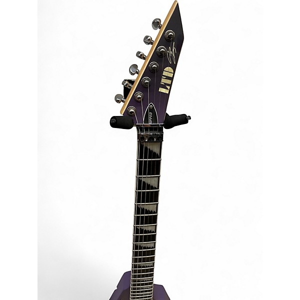 Used ESP LTD Alexi Laiho Signature Ripped Purple Solid Body Electric Guitar