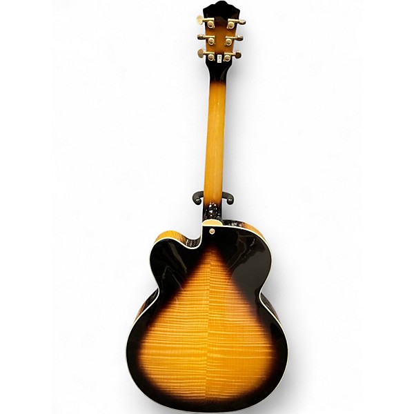 Used Washburn J5 Jazz Venetian 2 Color Sunburst Hollow Body Electric Guitar