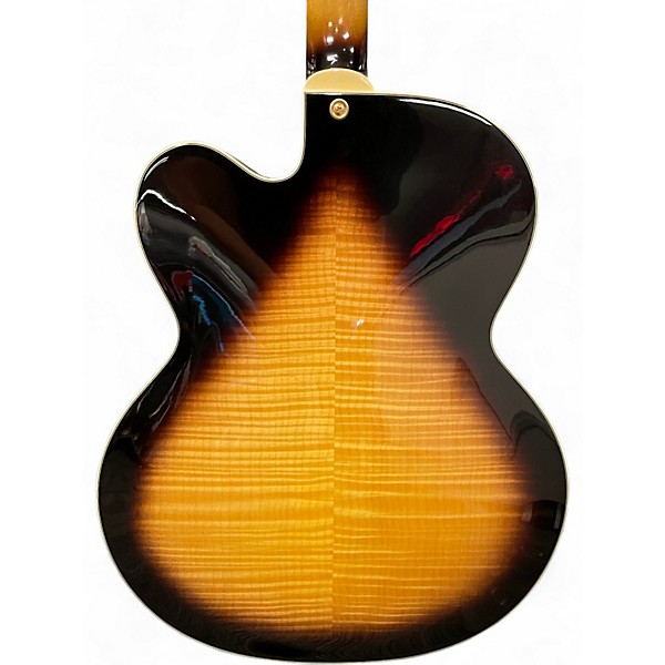 Used Washburn J5 Jazz Venetian 2 Color Sunburst Hollow Body Electric Guitar