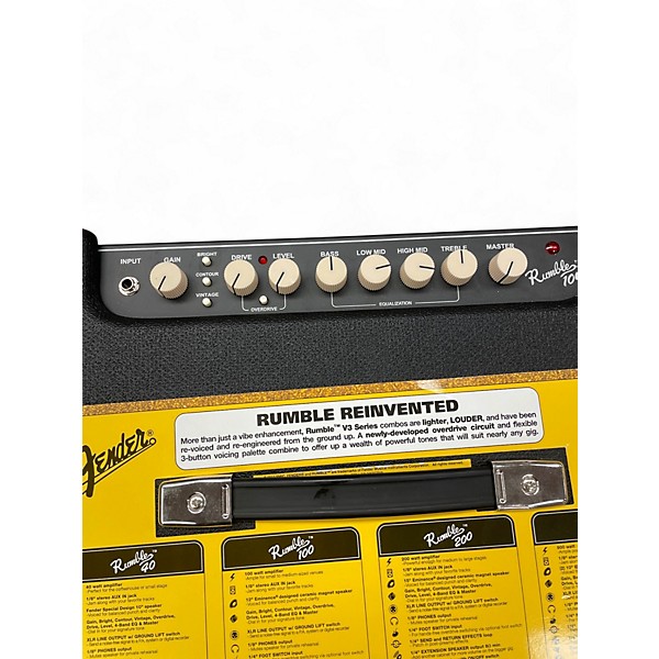 Used Fender Rumble 100 1x15 100W Bass Combo Amp