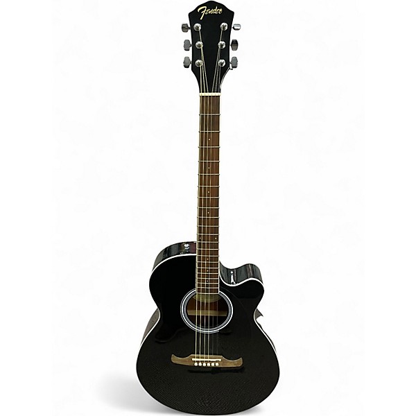 Used Fender FA135CE Concert Black Acoustic Electric Guitar