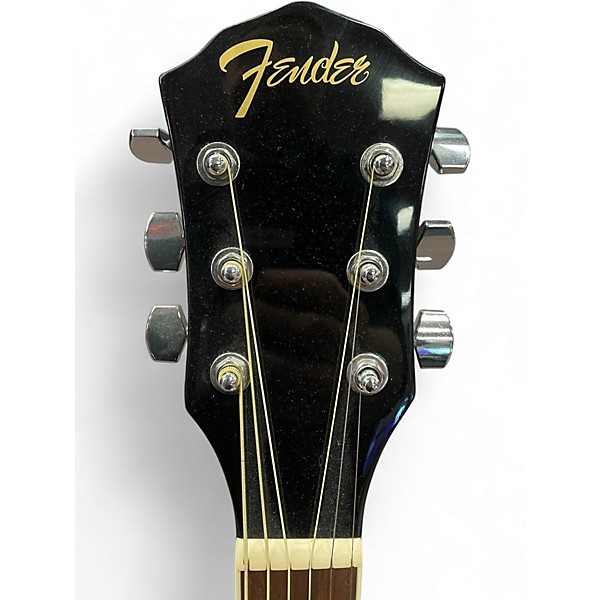 Used Fender FA135CE Concert Black Acoustic Electric Guitar