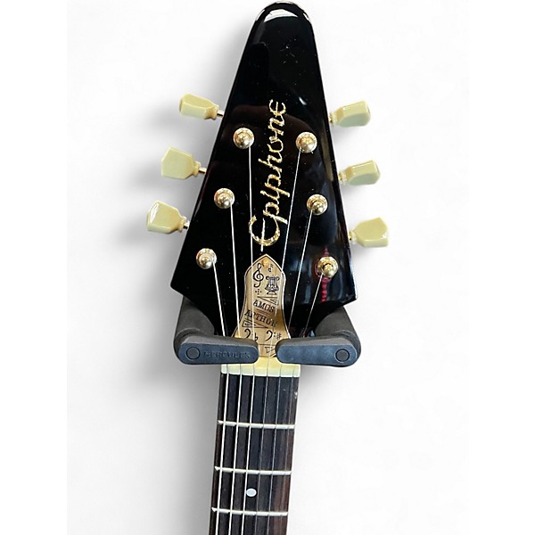 Used Epiphone JOE BONAMASSA 1958 KORINA AMOS FLYING V Natural Solid Body Electric Guitar