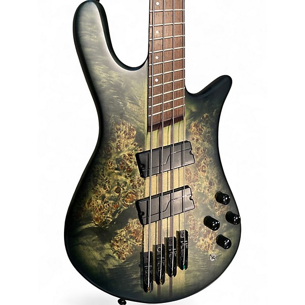 Used Spector NS Dimension 4 Green Electric Bass Guitar