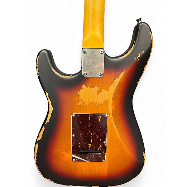 Used Vintage Icon Series V6 2 Color Sunburst Solid Body Electric Guitar