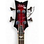 Used Schecter Guitar Research Stiletto Extreme 4 String Black Cherry Electric Bass Guitar