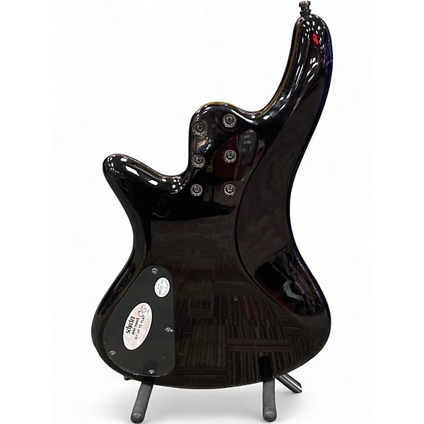 Used Schecter Guitar Research Stiletto Extreme 4 String Black Cherry Electric Bass Guitar