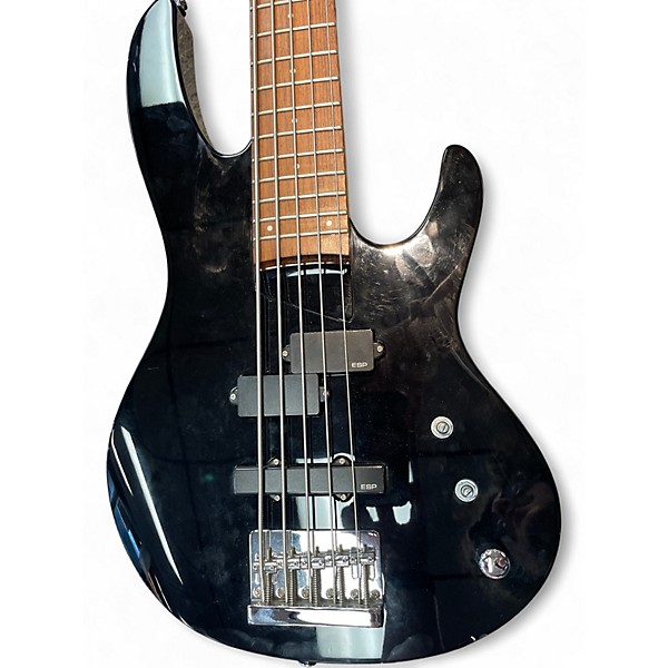 Used ESP LTD B-55 Black Electric Bass Guitar