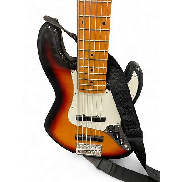 Used SX 6 string bass 2 Color Sunburst Electric Bass Guitar