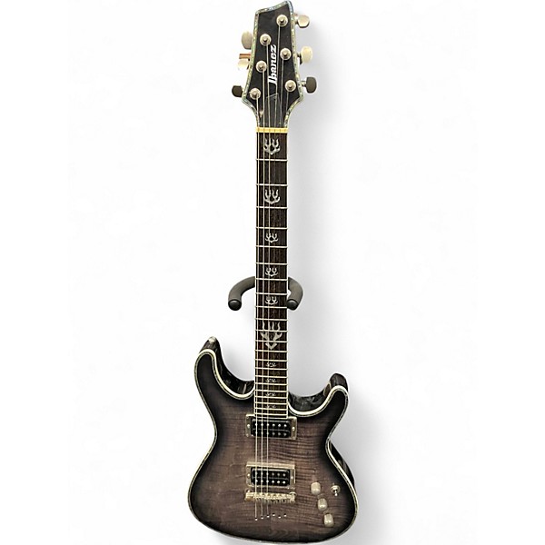 Used Ibanez SZ720FM Trans Black Solid Body Electric Guitar